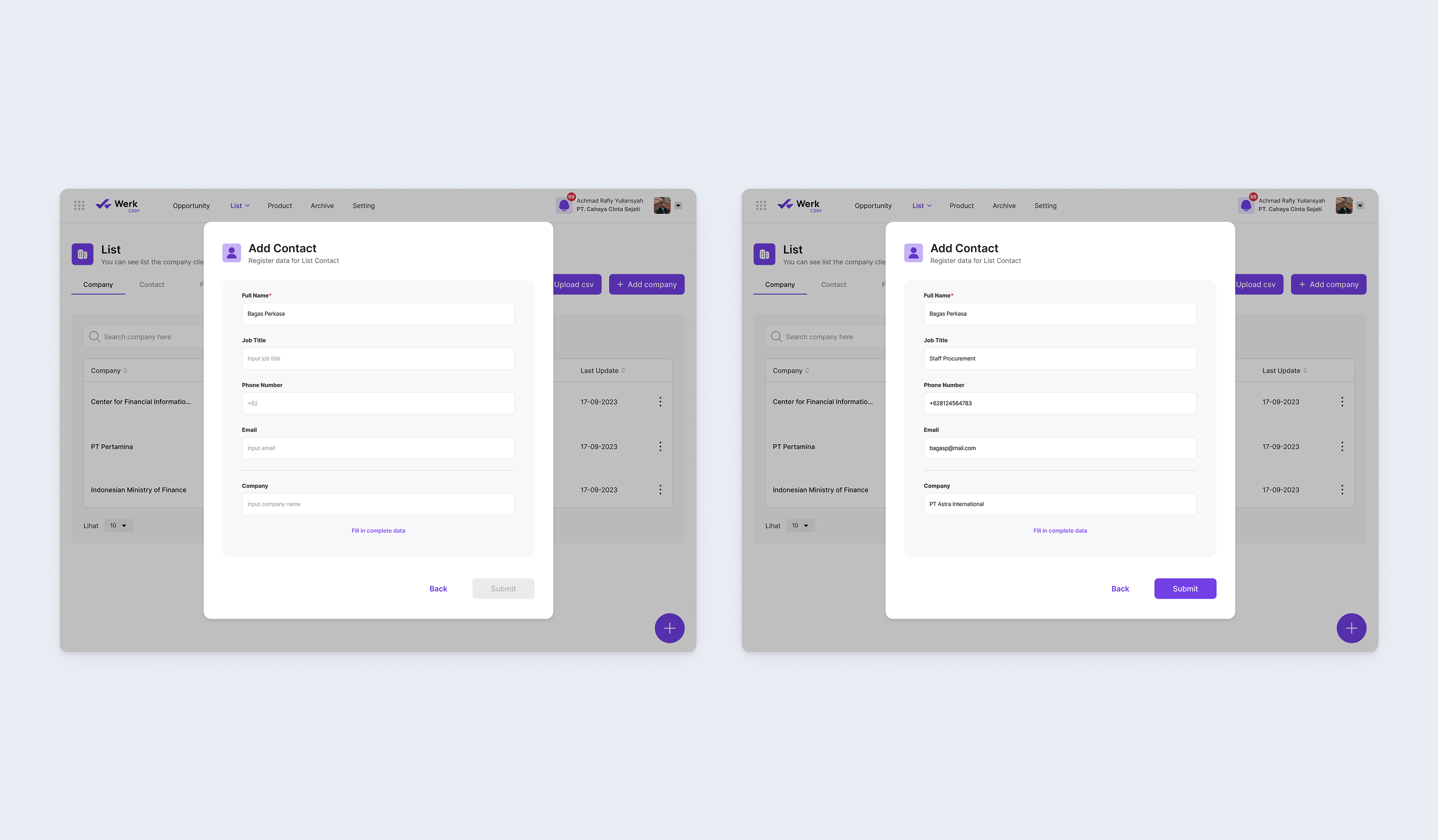 CRM minimum viable data enforcement