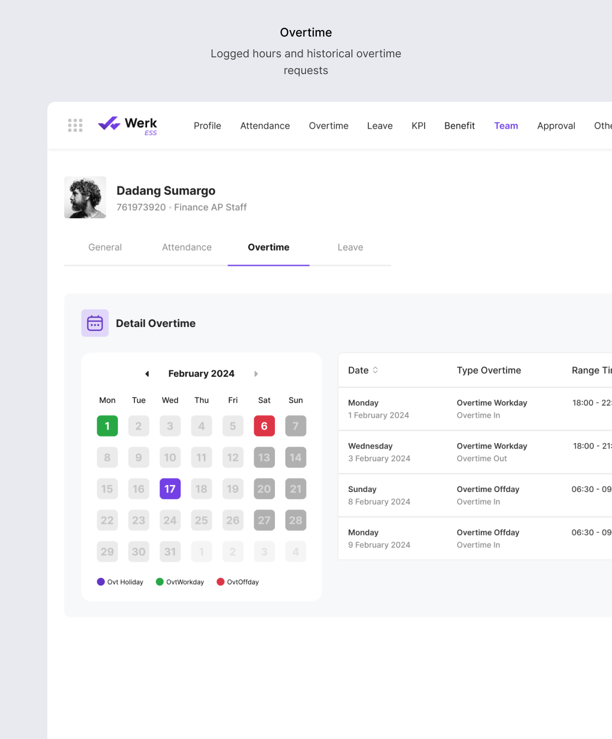 ESS segmented employee profile tab 3