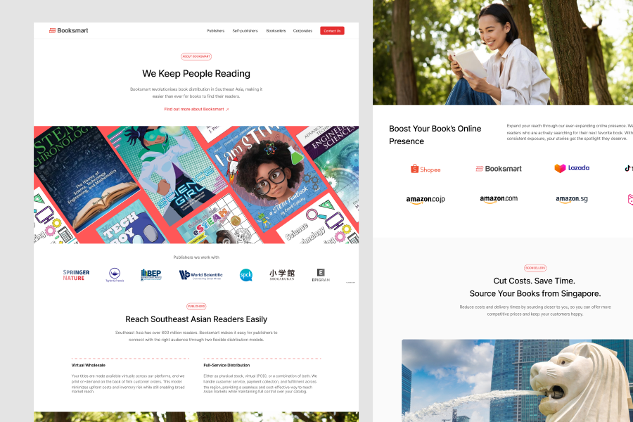 Booksmart Corporate Landing Page thumbnail