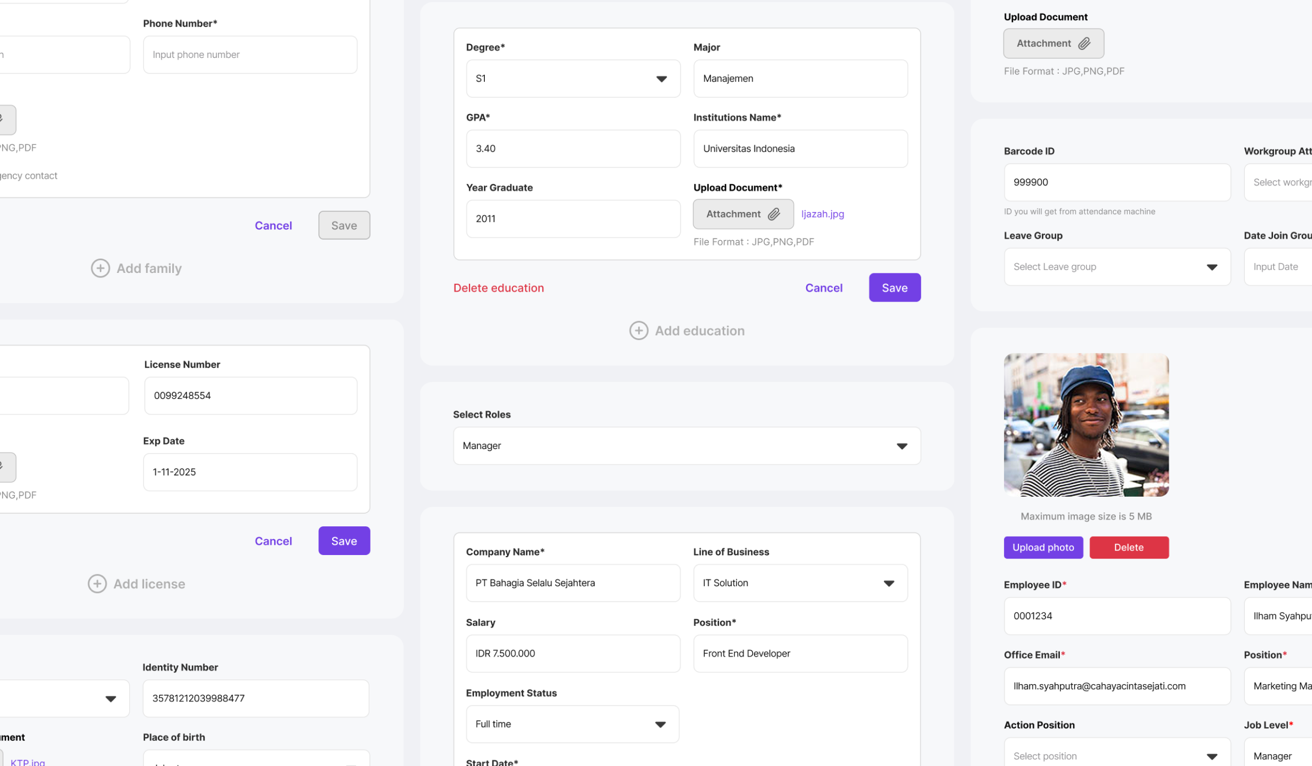 Personnel onboarding progressive disclosure navigation 2